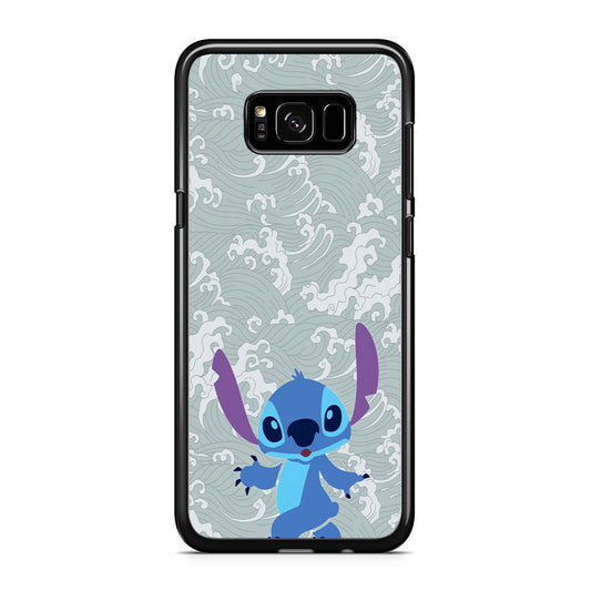 Stitch Walk on The Wave Samsung Galaxy S8 Case