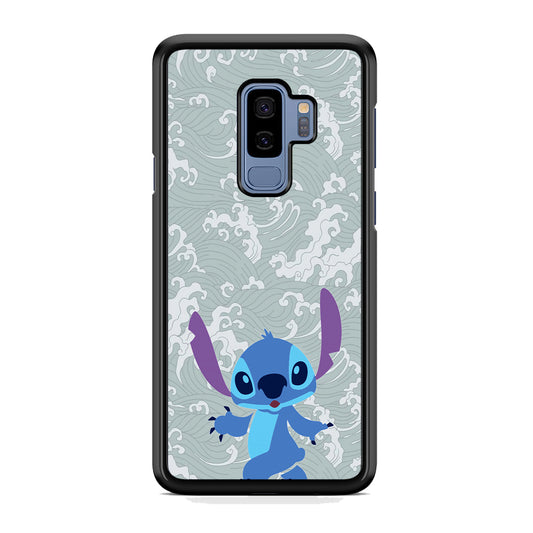 Stitch Walk on The Wave Samsung Galaxy S9 Plus Case