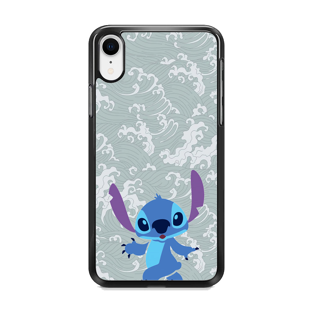 Stitch Walk on The Wave iPhone XR Case