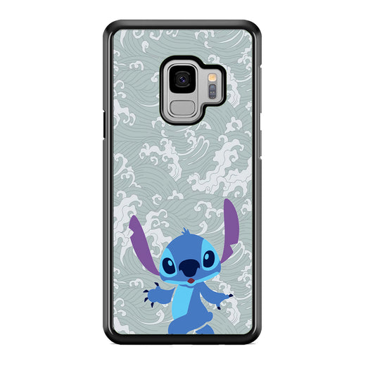 Stitch Walk on The Wave Samsung Galaxy S9 Case