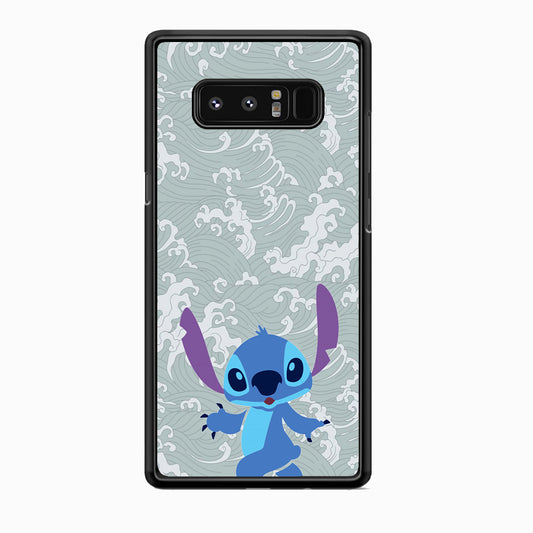 Stitch Walk on The Wave Samsung Galaxy Note 8 Case