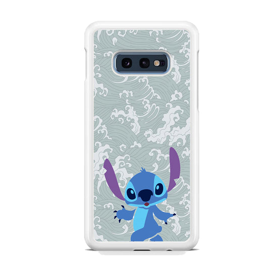 Stitch Walk on The Wave Samsung Galaxy S10E Case