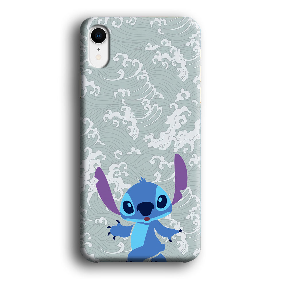 Stitch Walk on The Wave iPhone XR Case