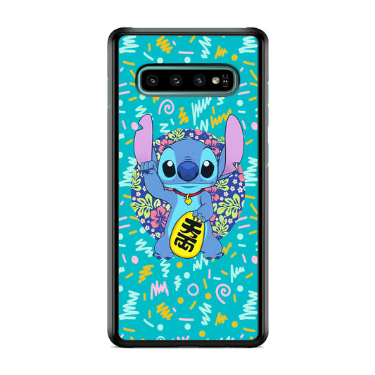 Stitch Welcome To The Ocean Samsung Galaxy S10 Case