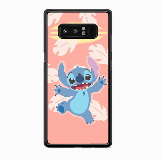 Stitch With Surfing Board Samsung Galaxy Note 8 Case