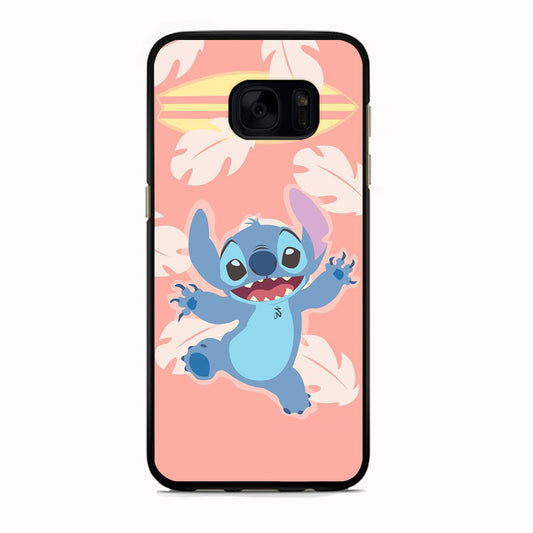 Stitch With Surfing Board Samsung Galaxy S7 Case