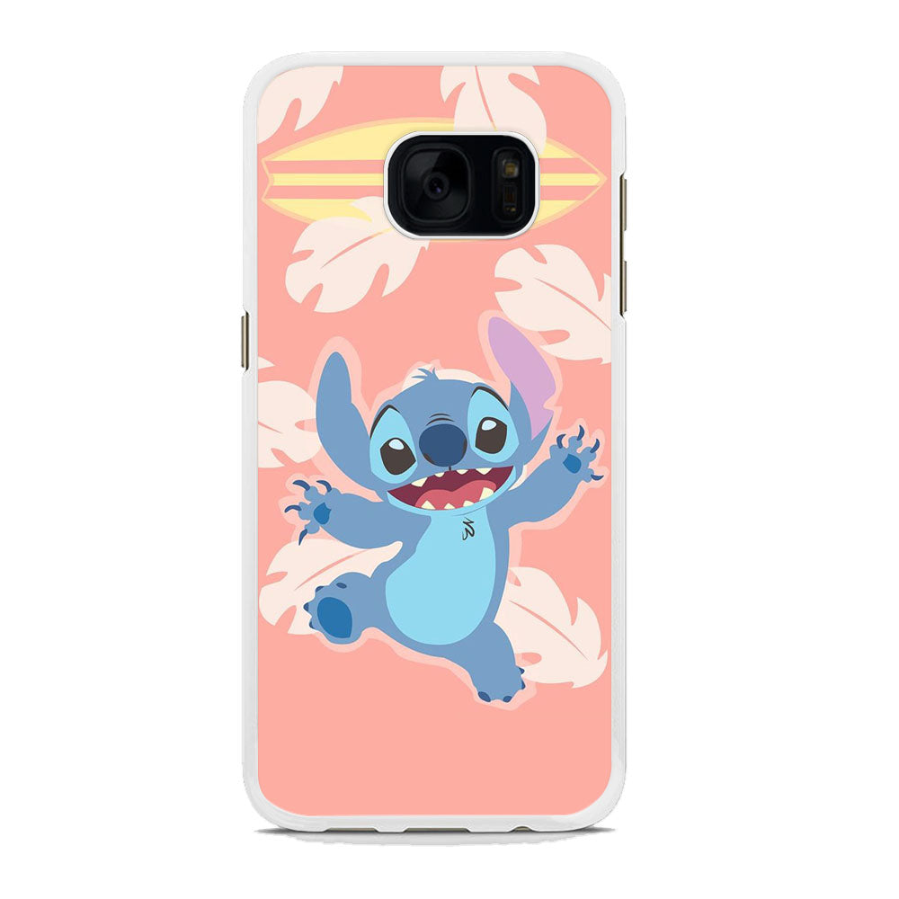 Stitch With Surfing Board Samsung Galaxy S7 Case