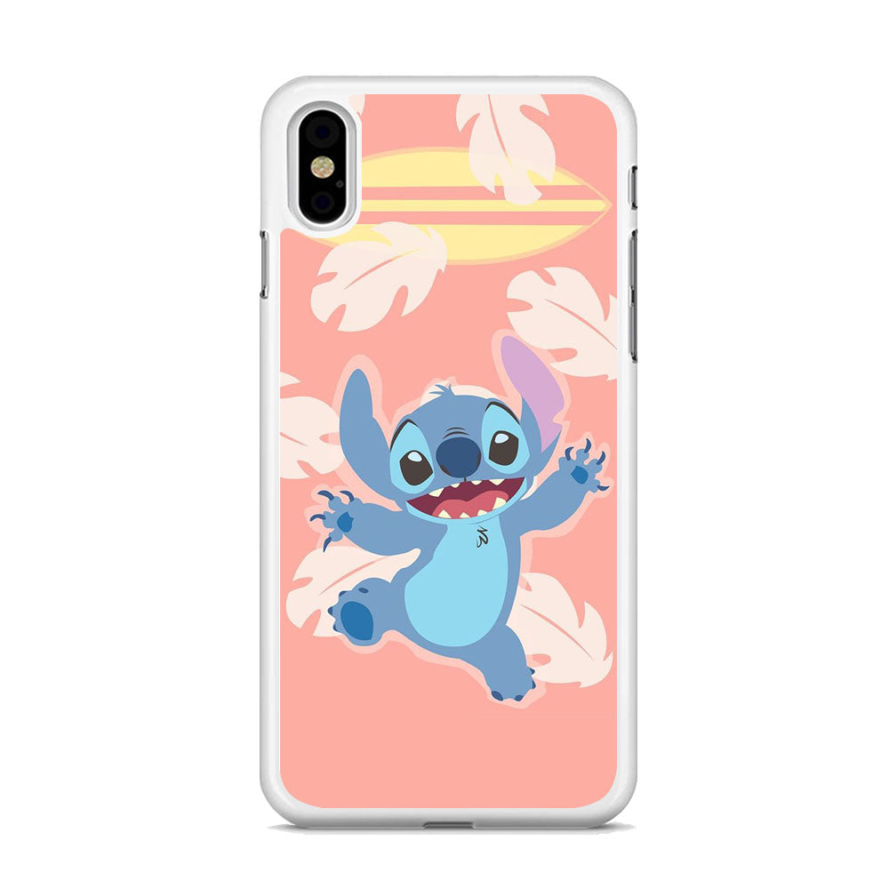 Stitch With Surfing Board iPhone XS Case