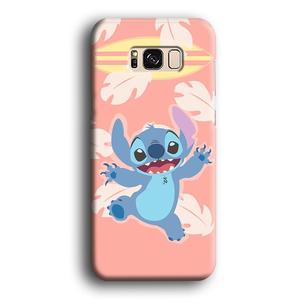 Stitch With Surfing Board Samsung Galaxy S8 Case