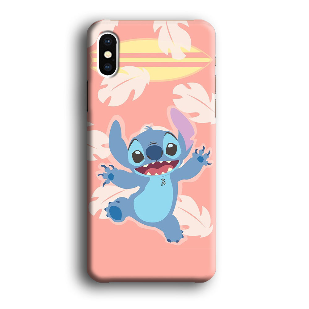 Stitch With Surfing Board iPhone XS Case