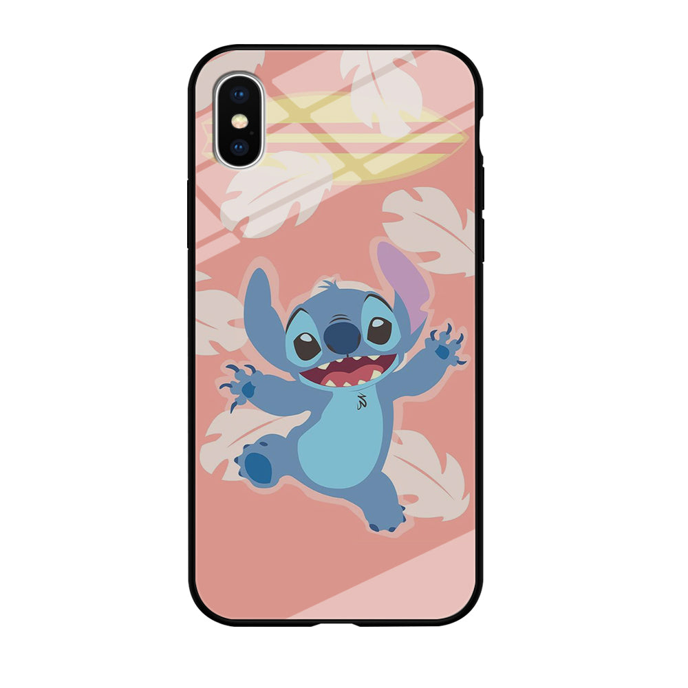 Stitch With Surfing Board iPhone XS Case