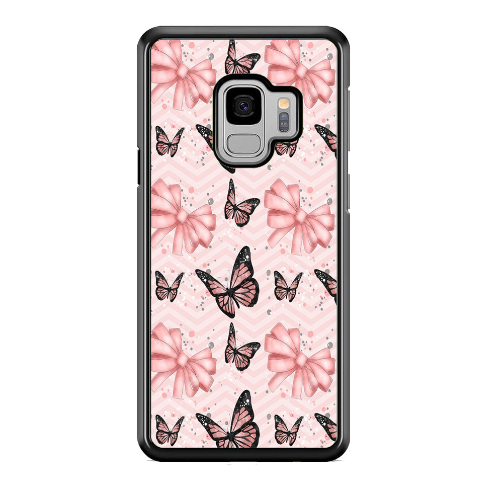 Strip Beauty Butterfly Samsung Galaxy S9 Case