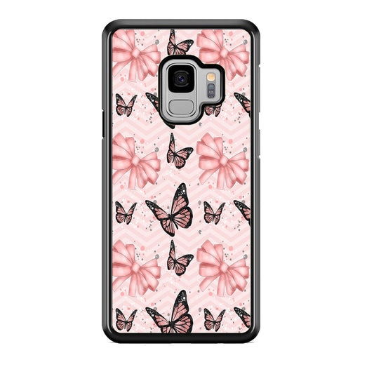 Strip Beauty Butterfly Samsung Galaxy S9 Case