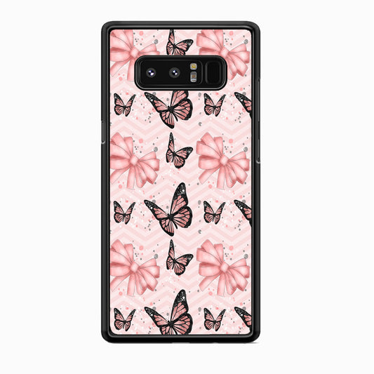 Strip Beauty Butterfly Samsung Galaxy Note 8 Case