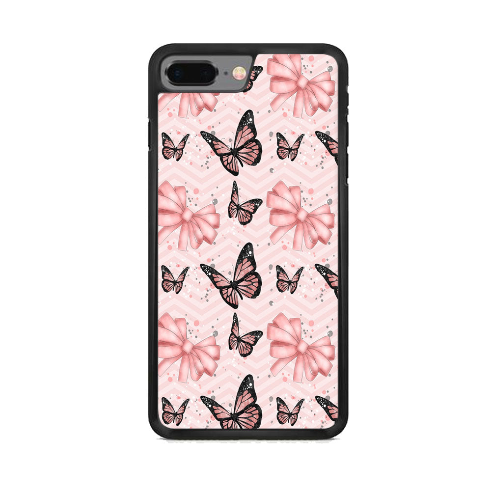 Strip Beauty Butterfly iPhone 7 Plus Case
