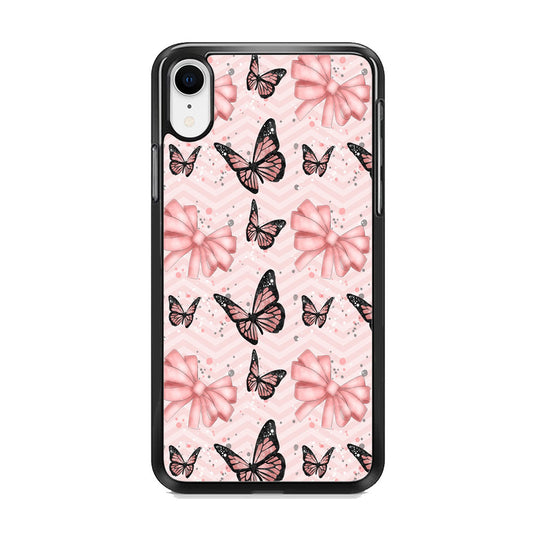 Strip Beauty Butterfly iPhone XR Case