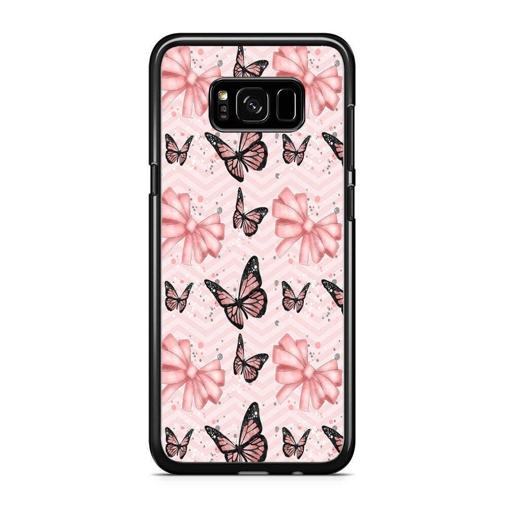 Strip Beauty Butterfly Samsung Galaxy S8 Case
