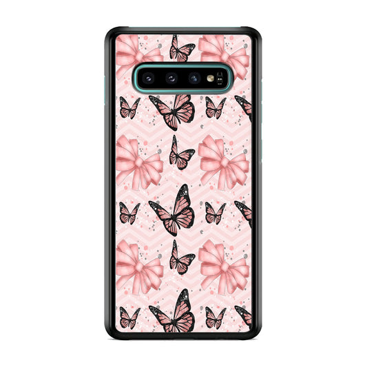 Strip Beauty Butterfly Samsung Galaxy S10 Case