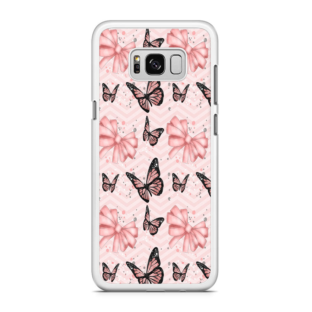 Strip Beauty Butterfly Samsung Galaxy S8 Case