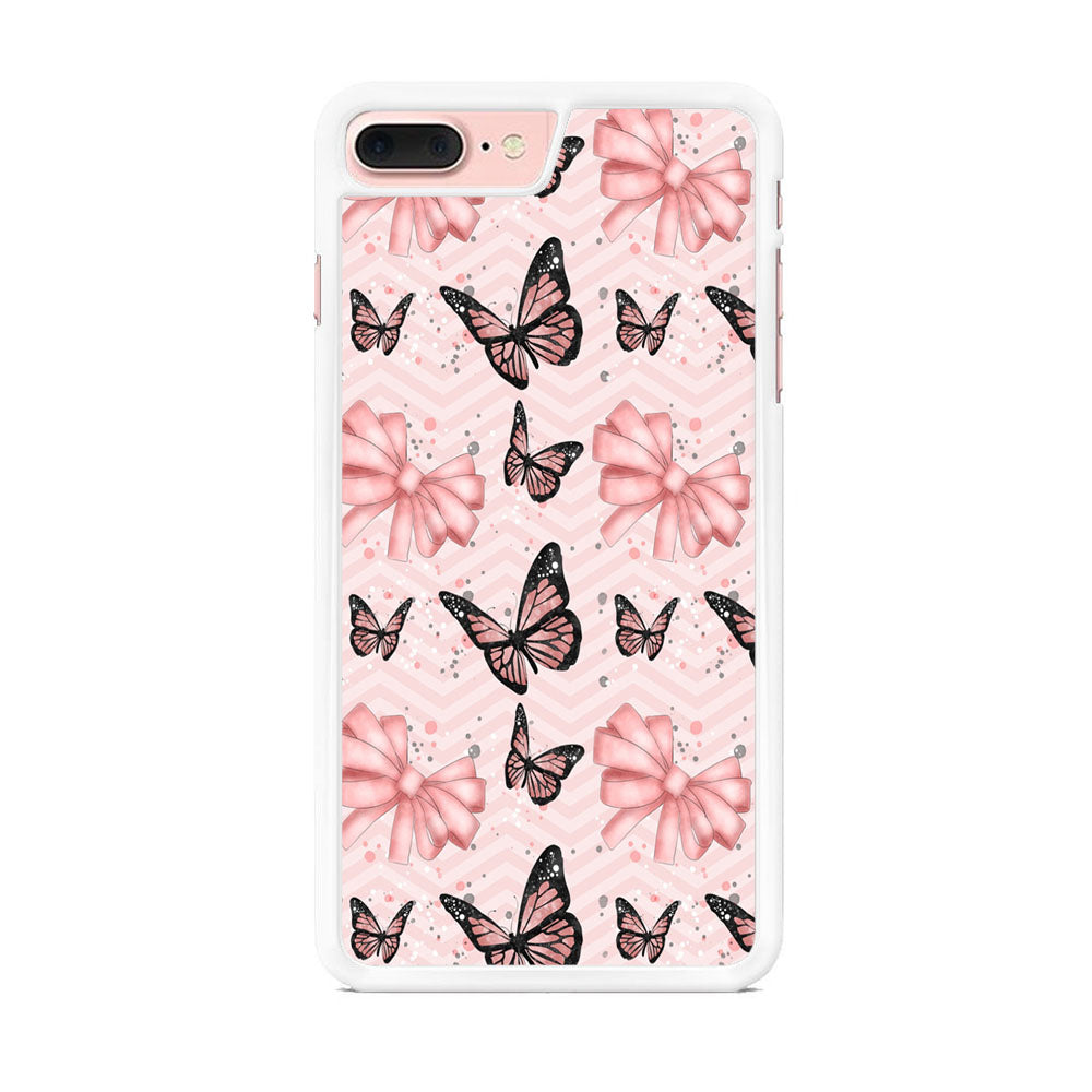 Strip Beauty Butterfly iPhone 7 Plus Case