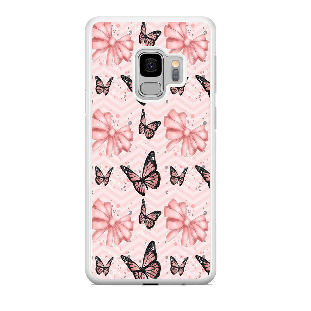 Strip Beauty Butterfly Samsung Galaxy S9 Case