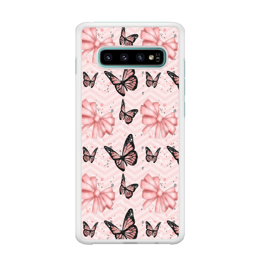 Strip Beauty Butterfly Samsung Galaxy S10 Plus Case
