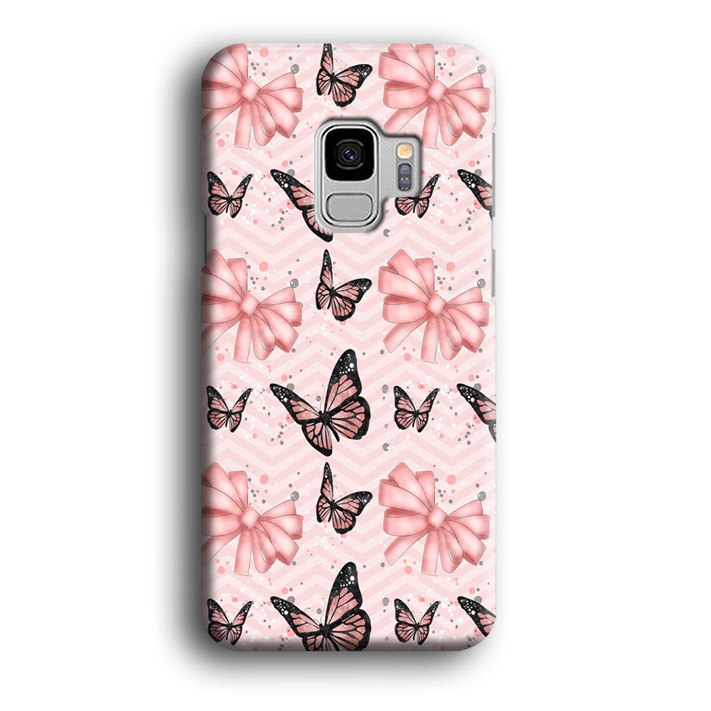 Strip Beauty Butterfly Samsung Galaxy S9 Case