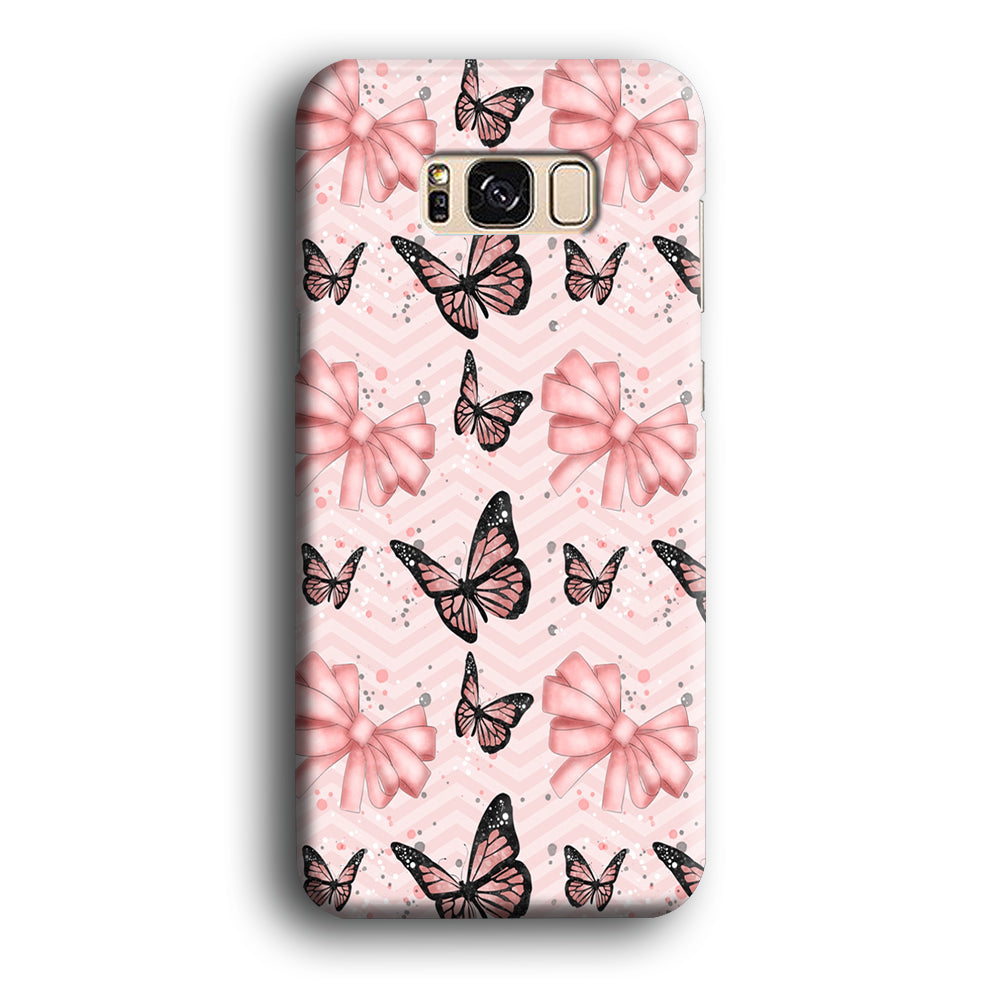 Strip Beauty Butterfly Samsung Galaxy S8 Case