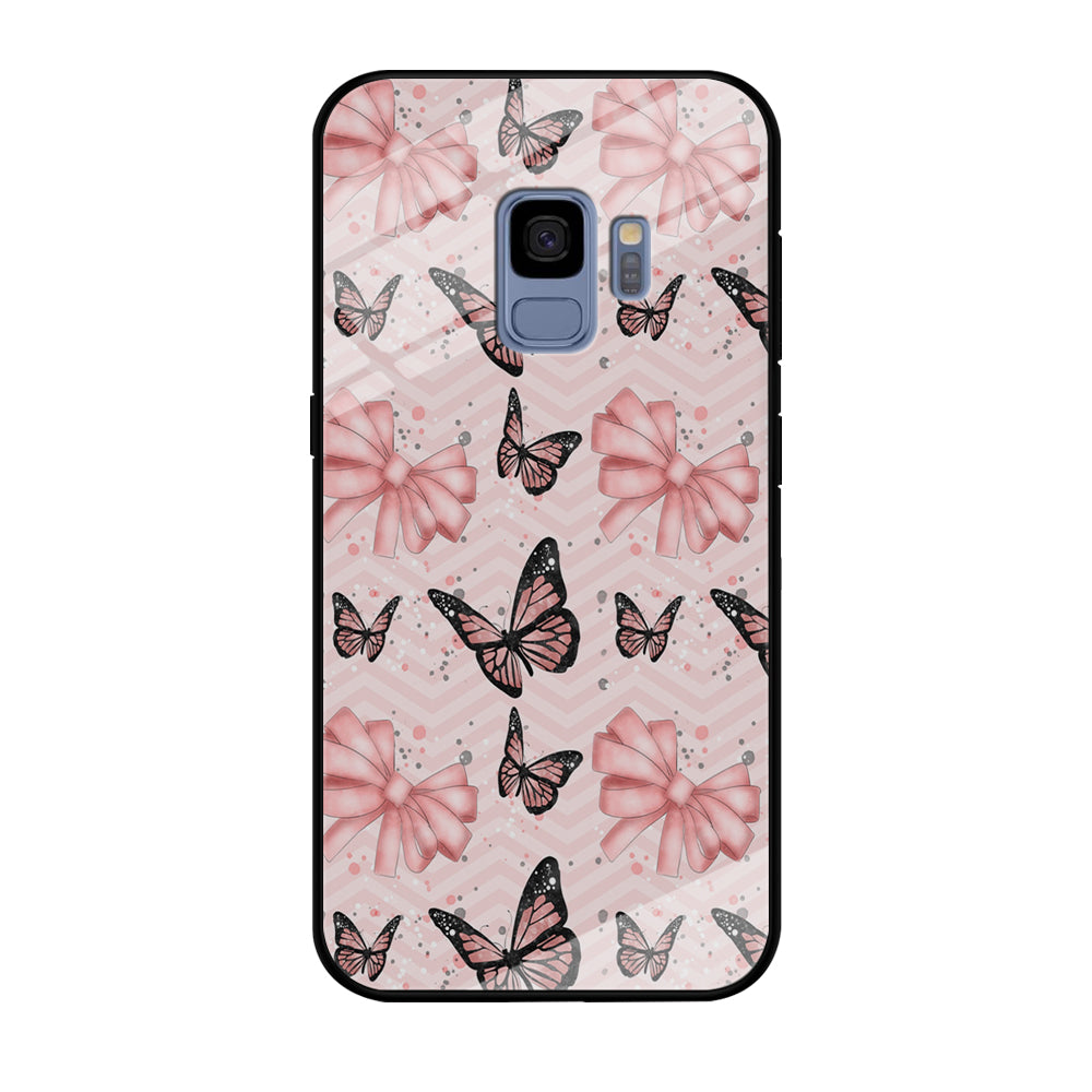 Strip Beauty Butterfly Samsung Galaxy S9 Case