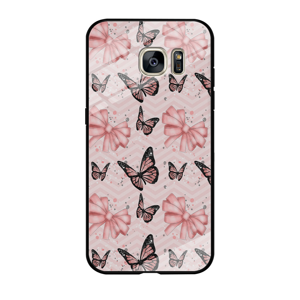 Strip Beauty Butterfly Samsung Galaxy S7 Edge Case