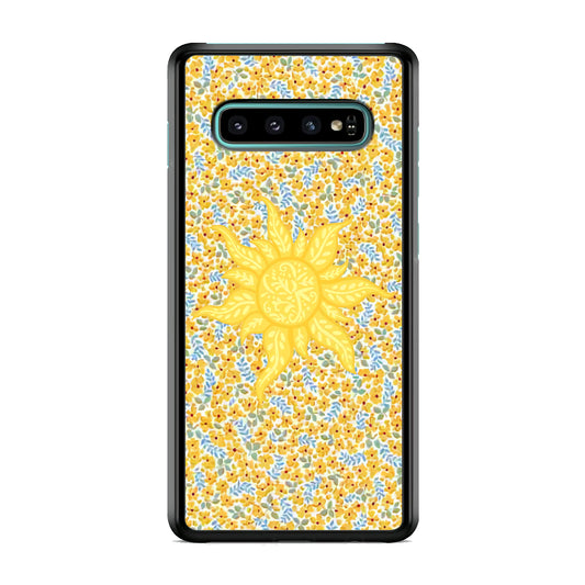 Sun and Yellow Tiny Flower Samsung Galaxy S10 Case