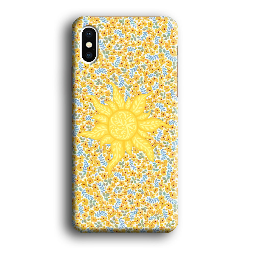 Sun and Yellow Tiny Flower iPhone X Case