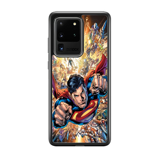 Superman Space Battle Samsung Galaxy S20 Ultra Case