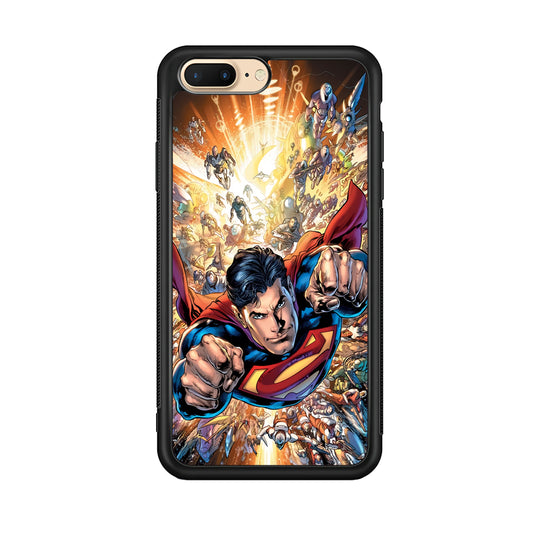 Superman Space Battle iPhone 8 Plus Case