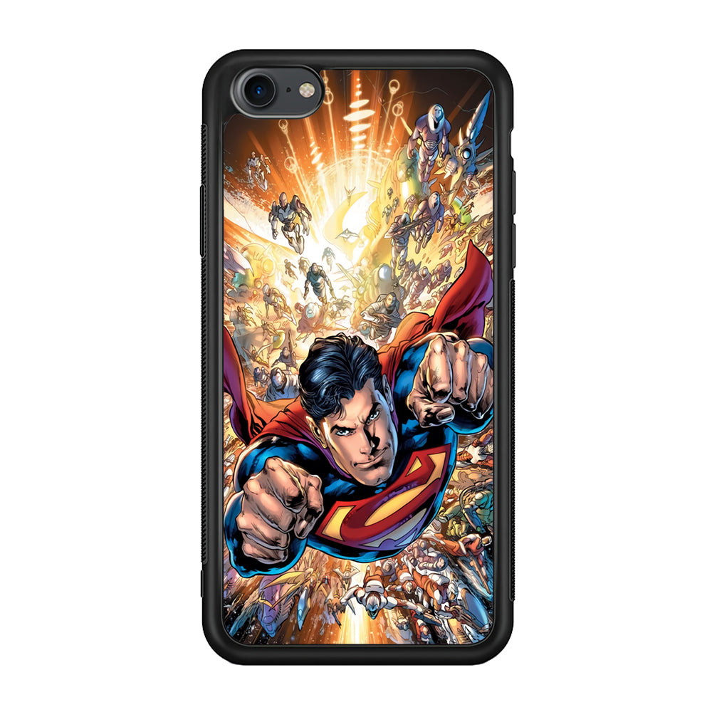 Superman Space Battle iPhone 8 Case