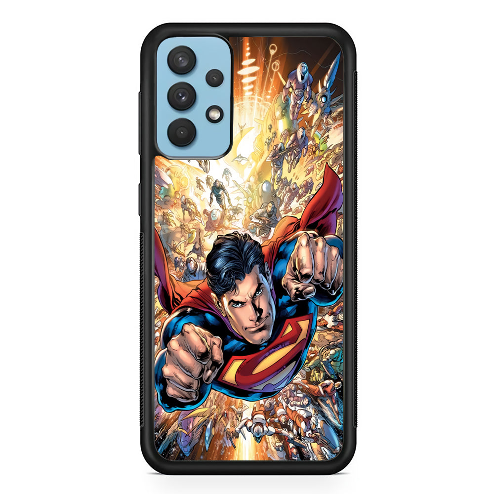 Superman Space Battle Samsung Galaxy A32 Case