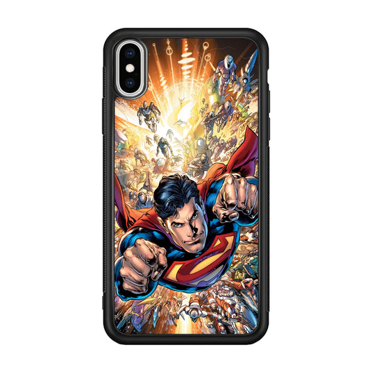 Superman Space Battle iPhone X Case