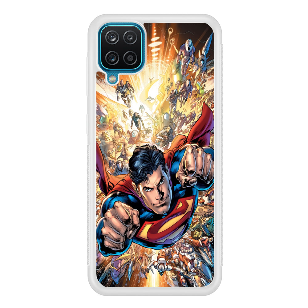 Superman Space Battle Samsung Galaxy A12 Case