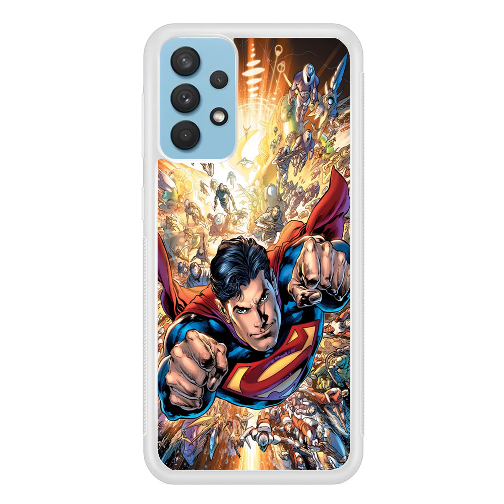 Superman Space Battle Samsung Galaxy A32 Case