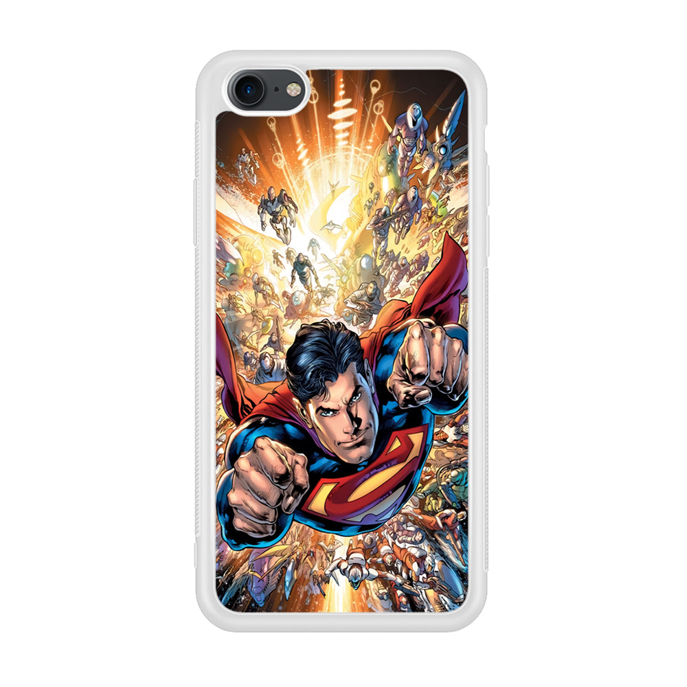 Superman Space Battle iPhone 8 Case