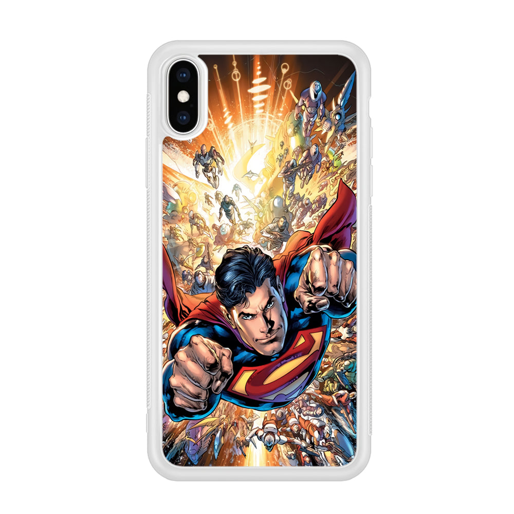 Superman Space Battle iPhone X Case