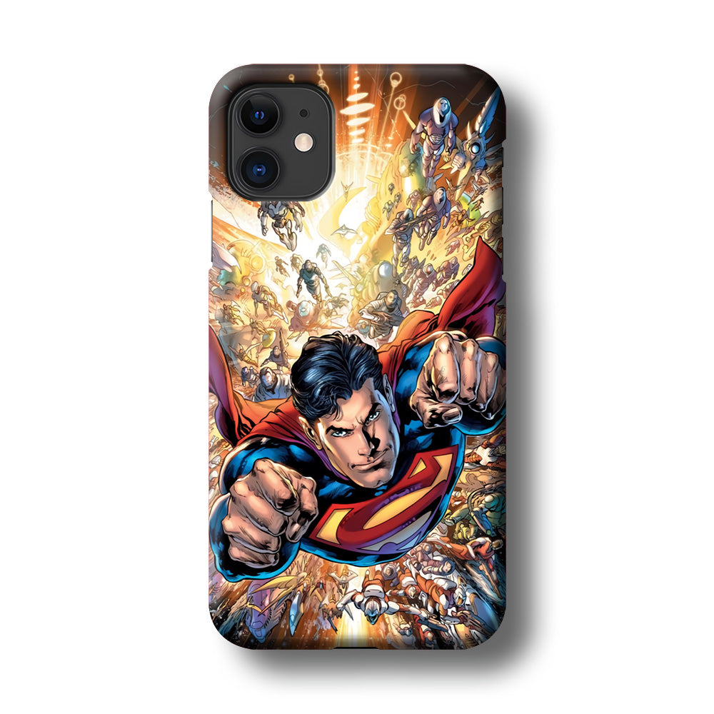 Superman Space Battle iPhone 11 Case