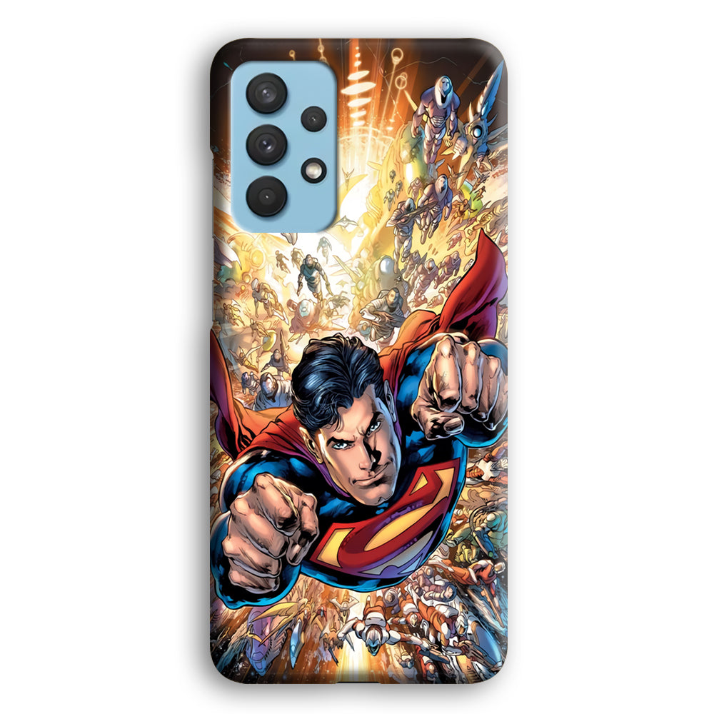 Superman Space Battle Samsung Galaxy A32 Case