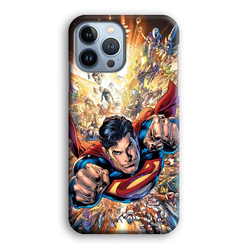 Superman Space Battle iPhone 13 Pro Max Case