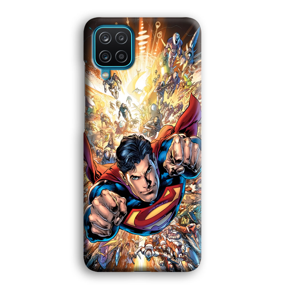 Superman Space Battle Samsung Galaxy A12 Case