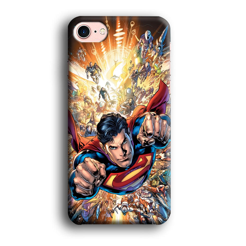 Superman Space Battle iPhone 8 Case