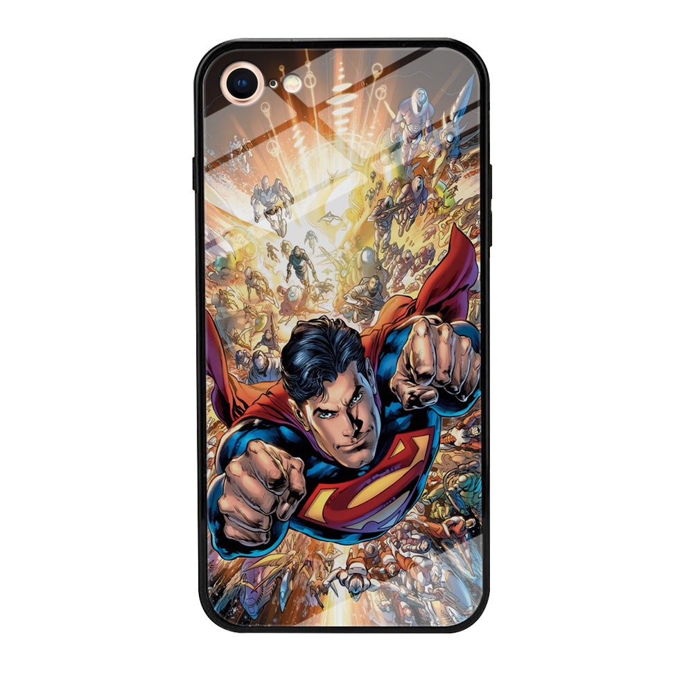 Superman Space Battle iPhone 8 Case