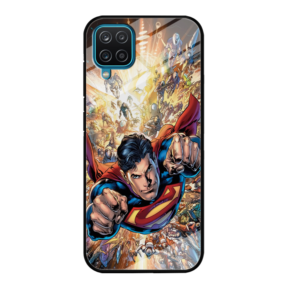 Superman Space Battle Samsung Galaxy A12 Case