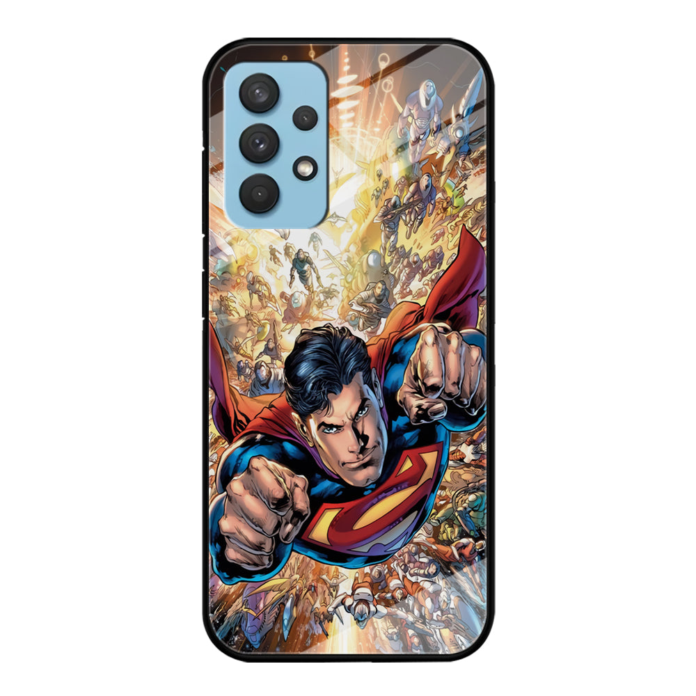 Superman Space Battle Samsung Galaxy A32 Case