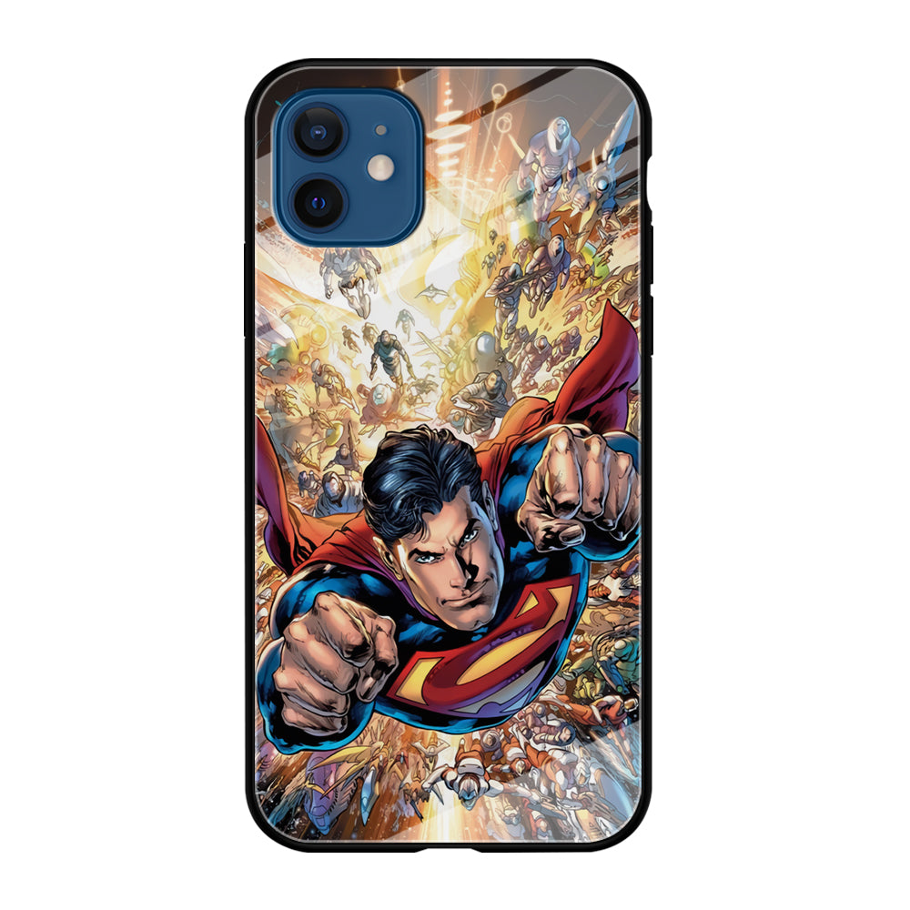 Superman Space Battle iPhone 12 Case